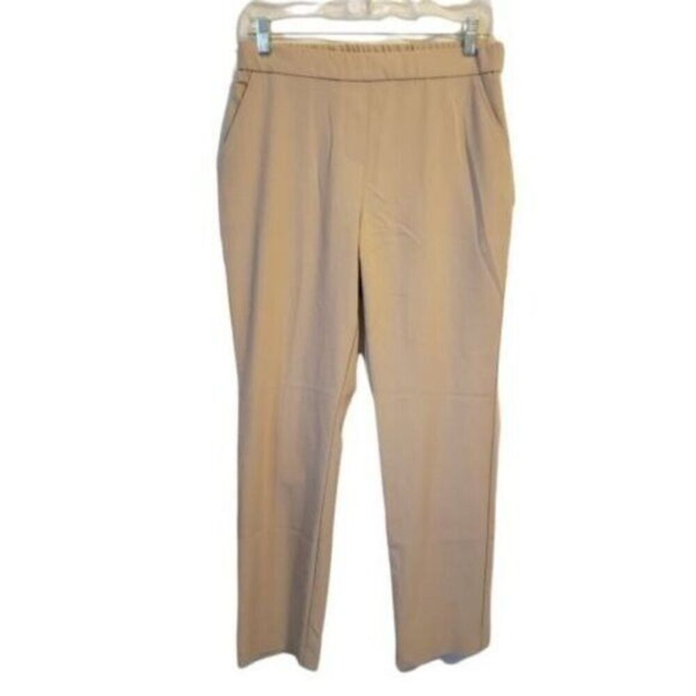Susan Graver Womens Size 4P Tan  Solid Dress Pants